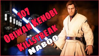 Star Wars battlefront 2: 107 Obiwan Kenobi killstreak on Naboo