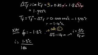 Week 4 - 10. Some more van't hoff factor calculations