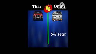 Thar vs Omni | देखते हैं कौन जीता 🤔🤔| #shorts #comparison