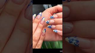 beautiful nail art design 👌❤️#glambeautybymoumita #nails #shorts #youtubeshorts #subscribe  pls ❤️