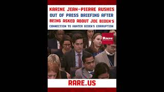 Karine Jean-Pierre rushes out of press briefing when asked about the Biden family’s corruption