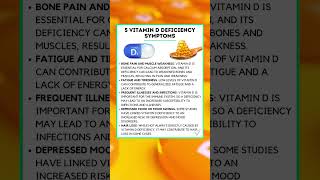 5 Vitamin D Deficiency Symptoms #shorts #vitamind #vitaminddeficiency #healthbenefits