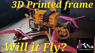 I Test out my new 3D printed 3.5" freestyle drone. How will it fly?