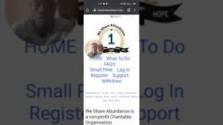 My We Share Abundance Testimonial