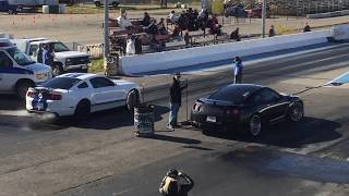 GTR VS Mustang and others Drag Race Edmonton Castrol Raceway