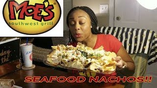 Quick late night snack! Seafood Nachos Mukbang:: King Crab, Mussels, Steak & More...