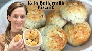 Keto Buttermilk Biscuits! A REAL BISCUIT!