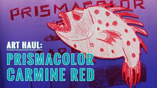 Art Haul: Prismacolor Premier Carmine Red / Grouper / Lapu-Lapu Fish  / Royal Talens Sketchbook