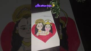 cute ramhanuman drawing✨#viral#youtubeshorts #hanuman#shortsfeed#feedshorts#viralvideo#ram#trending