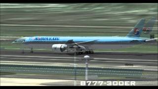 [FS2004] B777-200ER,300ER LANDING