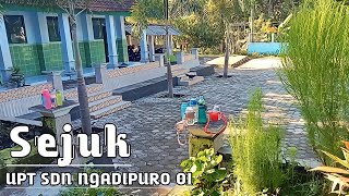 Suasana pagi hari yang sejuk, teduh dan ribdang || UPT SDN NGADIPURO 01