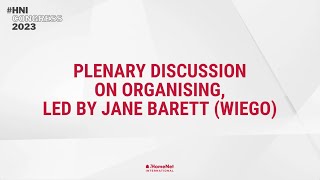 Plenary discussion on organising, led by Jane Barett (WIEGO)