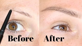 Easy Eyebrow tutorial - comparing hourglass & benefit pencil