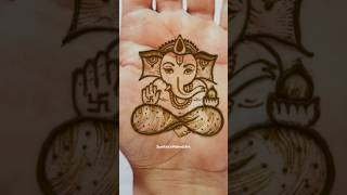 How to draw Lord Ganesh ji with 16 Dots || #mehndi #ganeshchaturthi #ganesha #shorts #youtubeshorts