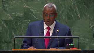 AFRICA IS..ETHIOPIA HAS BEEN SUPPORTING..PEACE.. STABILITY.. TRADE..MOFA... DAMAKA UN78 speech