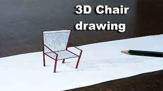 3D chair drawing #illusion