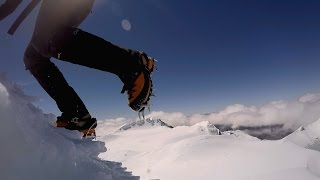 Climbing up Paretetaitonga Peak East Ridge (Raw Clip)