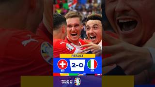 Switzerland Vs Italy2-0 #fyp #football #italy #switzerland #short #shorts #trending #viral #euro2024