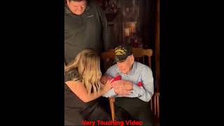 WW2 Veteran meets his great-grandchild for the 1st time I love seeing these . #veteran #family#short