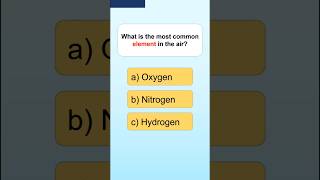 What is the most common element in the air #quiz