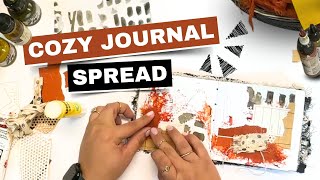 Fall Art Journal Tutorial: Mixed Media, Collage & Texture