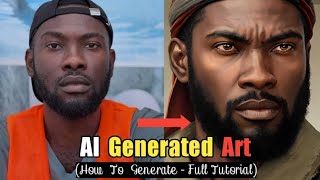 How To Do The AI Generated Art | Full Tutorial | 2022