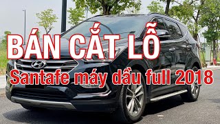 Thái Bình auto bán cắt lỗ Santafe máy dầu Full 2018 màu đen, biển Hà Nội