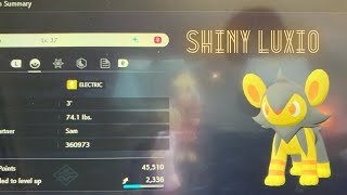 Evolving Shiny Luxio                                          (Pokémon legends Arceus)