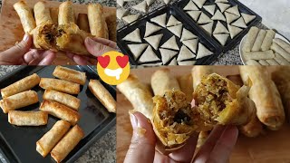 بريوات وسيغار بحشوة الحوت وشعرية صينية بطريقة سهلة وبنينة ياسلام 🤤😋😋