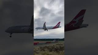 QantasLink A220 landing at HBA #planes