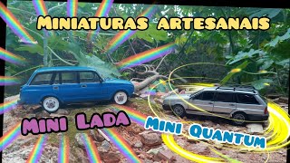 Escultura em PVC-MINI LADA E MINI QUANTUM /artesanato