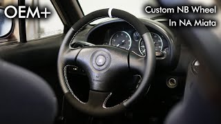 Installing my Miata's OEM+ Steering Wheel | NB Wheel on NA