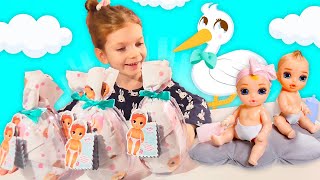 ПУПСИКИ С СЮРПРИЗАМИ МЕНЯЮТ ЦВЕТ! BABY BORN DOLLS! Видео для Детей