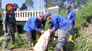 PEMBERSIHAN SUNGAI DAN SAMPAH - KEGIATAN SEKTOR 1 CITARUM HARUM DI DESA CIHAWUK