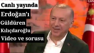 Canlı yayında Erdoğan'ı güldüren Kılıçdaroğlu videosu ve Ahmet Hakan'ın sorusu.