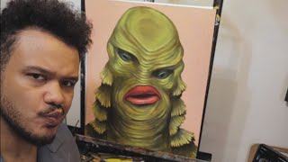 Green in my Art!? | #2 The Creature Painting | Lets Talk Monster Movies!