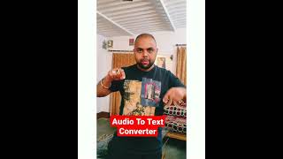 Audio To Text Converter | How To Convert Audio Into Text #Shorts