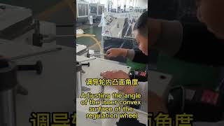 Adjust the regulation angle to let the cut-in grinding stable