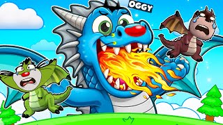 Roblox Oggy Try Burn Down Everyone In Be A Dragon