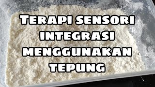 Terapi, Melatih Motorik Halus menggunakan Tepung