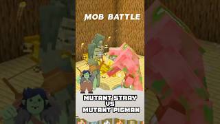 Minecraft Mutant Stray Vs Mutant Zombie PIGMAN  #shorts #viral #minecraft @SDSGAMING.