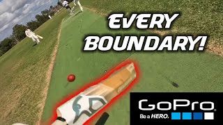 EVERY BOUNDARY CAUGHT ON GOPRO IN FIRST WINTER GAME! | GOPRO CRICKET HIGHLIGHTS!