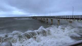 Балтийское море шторм. Зеленоградск.  Baltic sea storm. Zelenogradsk