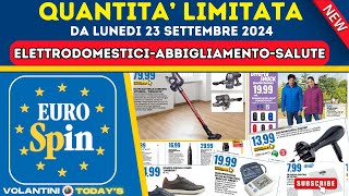 Volantino Eurospin dal 23 settembre al 6 ottobre 2024   Offerte shock  quantità limitata 🟩⬜️🟥