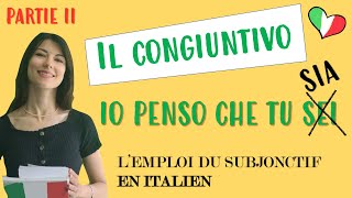 🇮🇹 Le subjonctif en italien - Son emploi et ses différences avec le français (PARTIE II)