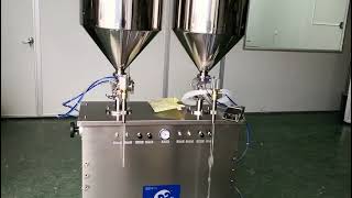 semi-automatic Double filling nozzle vertical filling machine for liquid soap shampoo detergent