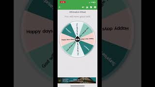 Affirmation wheel spin 26