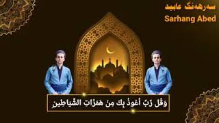 خودایە قورئان بکەیتە بەهاری دلەکانمان👐  مامۆستا سەرهەنگ عابید👳‍♀️