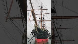 HMS Warrior, the largest warship in the World in Portsmouth Harbour 🇬🇧