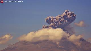 Explosión Del Volcán Popocatépetl (4k) 5 De Septiembre De 2023